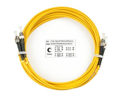 [Cabeus Патч-корды волоконно-оптические, пигтейлы] Cabeus FOP(d)-9-ST-ST-25m Шнур оптический duplex ST-ST 9/125 sm 25м LSZH