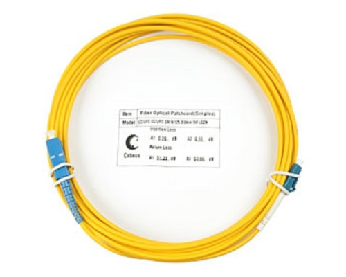 [Cabeus Патч-корды волоконно-оптические, пигтейлы] Cabeus FOP(s)-9-LC-SC-7m Шнур оптический simplex LC-SC 9/125 sm 7м LSZH