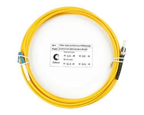 [Cabeus Патч-корды волоконно-оптические, пигтейлы] Cabeus FOP(s)-9-LC-ST-15m Шнур оптический simplex LC-ST 9/125 sm 15м LSZH