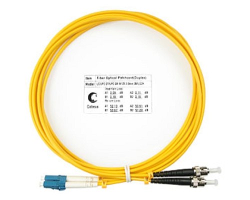 [Cabeus Патч-корды волоконно-оптические, пигтейлы] Cabeus FOP(d)-9-LC-ST-3m Шнур оптический duplex LC-ST 9/125 sm 3м LSZH
