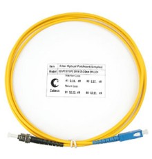 Cabeus FOP(s)-9-SC-ST-2m Шнур оптический simplex SC-ST 9/125 sm 2м LSZH