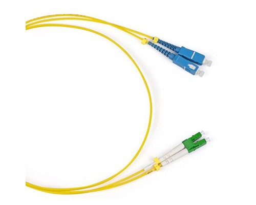 [Cabeus Патч-корды волоконно-оптические, пигтейлы] Cabeus FOP(d)-9-LC/APC-SC/UPC-2m Шнур оптический duplex LC/APC-SC/UPC 9/125 sm 2м LSZH