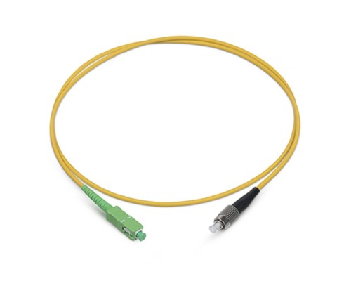 [Cabeus Патч-корды волоконно-оптические, пигтейлы] Cabeus FOP(s)-9-SC/APC-FC/UPC-10m Шнур оптический simplex SC/APC-FC/UPC 9/125 sm 10м LSZH