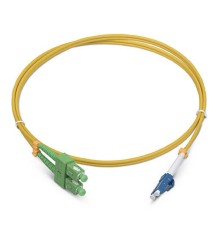 Cabeus FOP(d)-9-SC/APC-LC/UPC-2m Шнур оптический duplex SC/APC-LC/UPC 9/125 sm 2м LSZH