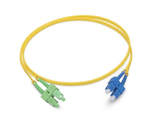 [Cabeus Патч-корды волоконно-оптические, пигтейлы] Cabeus FOP(d)-9-SC/APC-SC/UPC-1m Шнур оптический duplex SC/APC-SC/UPC 9/125 sm 1м LSZH