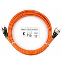 Cabeus FOP-62-FC-FC-10m Шнур оптический duplex FC-FC 62,5/125 mm 10м LSZH