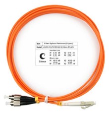 Cabeus FOP-62-LC-FC-1,5m Шнур оптический duplex LC-FC 62,5/125 mm 1,5м LSZH