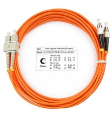 Cabeus FOP-62-SC-FC-20m Шнур оптический duplex SC-FC 62,5/125 mm 20м LSZH