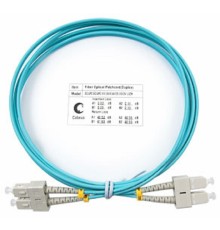 Cabeus FOP-50-SC-SC-1,5m Шнур оптический duplex SC-SC 50/125 mm OM3 1,5м LSZH