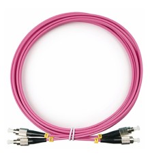 Cabeus FOP-50-OM4-FC-FC-3m Шнур оптический duplex FC-FC 50/125 mm OM4 3м LSZH