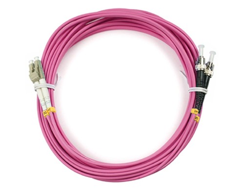[Cabeus Патч-корды волоконно-оптические, пигтейлы] Cabeus FOP-50-OM4-LC-ST-7m Шнур оптический duplex LC-ST 50/125 mm OM4 7м LSZH