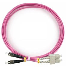 Cabeus FOP-50-OM4-SC-FC-2m Шнур оптический duplex SC-FC 50/125 mm OM4 2м LSZH