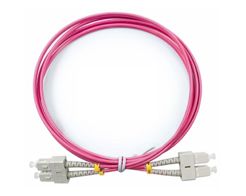 [Cabeus Патч-корды волоконно-оптические, пигтейлы] Cabeus FOP-50-OM4-SC-SC-1,5m Шнур оптический duplex SC-SC 50/125 mm OM4 1,5м LSZH
