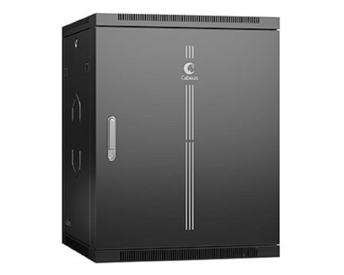 [Cabeus Монтажные шкафы] Cabeus SH-05F-15U60/45m-R-BK Шкаф телекоммуникационный настенный разобранный 19