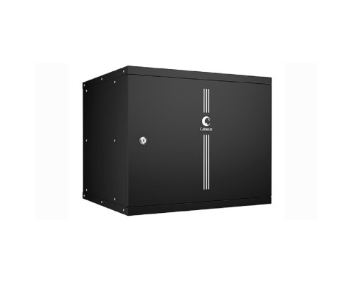 [Cabeus Монтажные шкафы] Cabeus WSC-05D-9U55/45m-BK Шкаф телекоммуникационный настенный 19