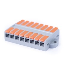 Cabeus MX662-8R Клемма соединительная универсальная проходная 8 полюсов с рычагом 0,5-6,0 (1шт)