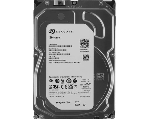 [Жесткий диск] 6TB Seagate SkyHawk (ST6000VX008) {SATA 6 Гбит/с, 5400 rpm, 256 mb buffer}