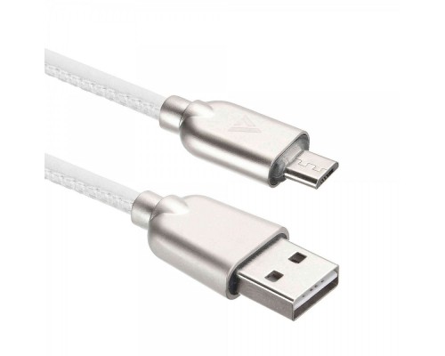 [Контроллер] Кабели USB ACD USB кабель ACD-Allure MicroUSB ; USB-A Кожа, 1м, белый (ACD-U926-M1W)