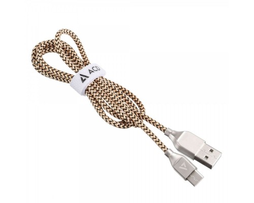 [Контроллер] Кабели USB ACD USB кабель ACD-Titan Type-C ; USB-A Нейлон, 1м, желто-черный (ACD-U927-C2Y) (550922)