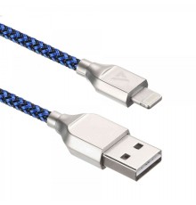 Кабели USB ACD USB кабель ACD-Titan Lightning ; USB-A Нейлон, 1м, сине-черный (ACD-U927-P5L)
