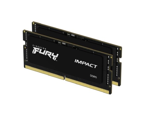 [Модуль памяти] Kingston 32GB 6400MT/s DDR5 CL38 SODIMM (Kit of 2) FURY Impact XMP KF564S38IBK2-32