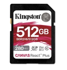 SecureDigital 512GB Kingston SDR2V6/512GB Canvas React Plus w/o adapter
