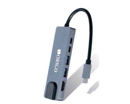[Сетевое оборудование] ORIGO OU3340NPD/A1A Док-станция USB-C 6-в-1 2xUSB 3.0, USB-C/PD 3.0, USB-C, HDMI, Gigabit LAN
