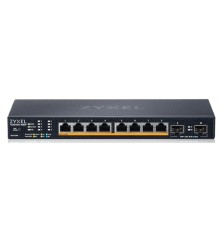 Коммутатор/ Multigigabit Smart L3 Lite switch Zyxel NebulaFlex XMG1915-10EP, 8xRJ-45: 1/2.5G PoE++, 2xSFP+, silent (no fan), PoE budget 130 W