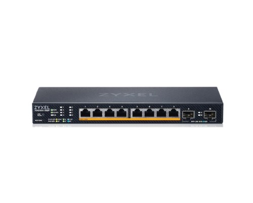 [Сетевое оборудование] Коммутатор/ Multigigabit Smart L3 Lite switch Zyxel NebulaFlex XMG1915-10EP, 8xRJ-45: 1/2.5G PoE++, 2xSFP+, silent (no fan), PoE budget 130 W