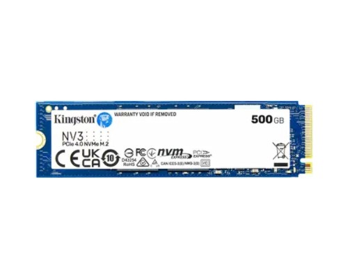 [накопитель] Kingston SSD NV3, 500GB, M.2(22x80mm), NVMe, PCIe 4.0 x4, 3D TLC SNV3S/500G