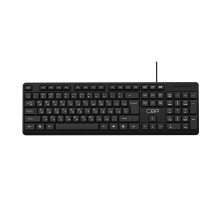 CBR KB 111 Carbon USB, Клавиатура 104 кл., офисн., 1,5 м, поверхность под карбон