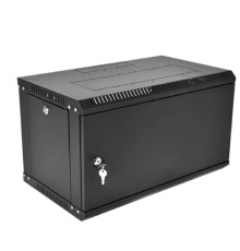ЦМО Шкаф телекоммуникационный настенный сварной 6U (600 x 500) съёмные стенки, дверь металл, чёрный, ШРН-6.500.1-9005