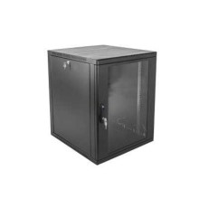 ЦМО Шкаф телекоммуникационный настенный сварной 12U (600 x 350) съёмные стенки, дверь стекло, чёрный, ШРН-12.350-9005