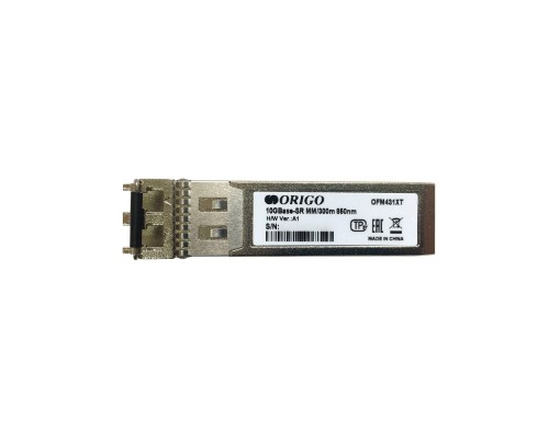 [Сетевое оборудование] ORIGO OFM431XT/A1A Трансивер SFP+, 10GBase-SR (Duplex LC), 850нм, многомод, до 300м