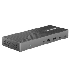 Docking Station WAVLINK USB-C Triple Display 4K@60Hz Universal /100W PowerDelivery Include 20V/8A Power Adapter/ 4xUSB3.0/3xUSB C/2xDP 4K 60HZ/3xHDMI 4K 60HZ/1xGigabit LAN/1xAudio In/Out