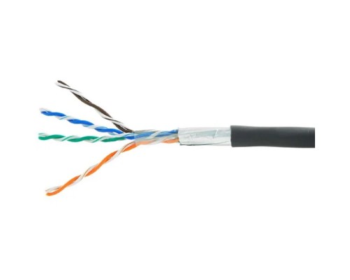 [Кабель] Cablexpert [FPC-5051E-4-CU-OUT] Кабель Cablexpert (Р) FTP outdoor 4x2x0.51, медный, кат.5e, однож., 305м, катушка, черный