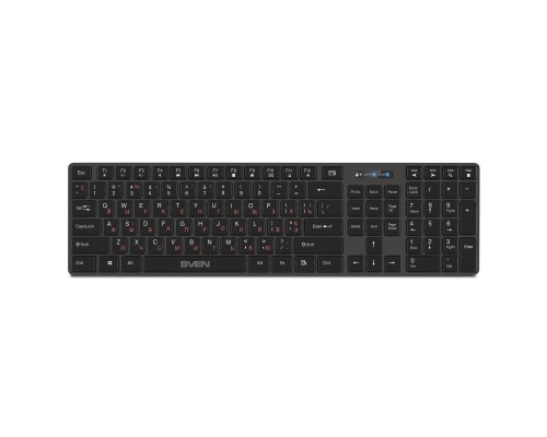 [Клавиатура] Беспроводная клавиатура SVEN KB-E5300W графит (109 кл.+12Fn)