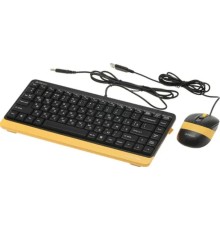Клавиатура + мышь A4Tech Fstyler F1110 клав:черный/желтый мышь:черный/желтый USB Multimedia