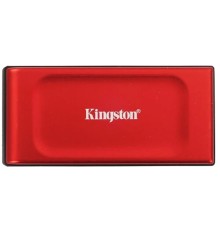 Kingston Portable SSD 2TB XS1000R, Type-C/A, USB 3.2 Gen 2, R/W 1050/1000MB/s, 70x33x14mm, 29g., Red (5 лет)