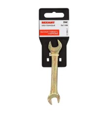 Rexant (12-5824-2) Ключ рожковый 10х11мм, желтый цинк 