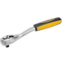 Kranz (KR-12-8403) Ключ-трещотка для торцовых головок 1/4, CrV, 72 зубца