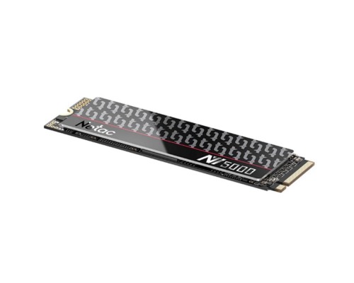 [носитель информации] Netac NV5000t 500Gb [NT01NV5000t-500-E4X] M.2 2280, PCI-E 4.0 x4, 3D NAND, 4800/2700MBs, NVMe 1.4, 320TBW, с радиатором