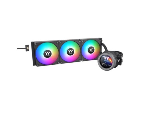 [Блок питания] Система водяного охлаждения Thermaltake TH360 V2 Ultra EX ARGB Soc-AM5/AM4/1151/1200/1700 черный 4-pin 28.5dB Al LCD Ret (CL-W415-PL12SW-A)