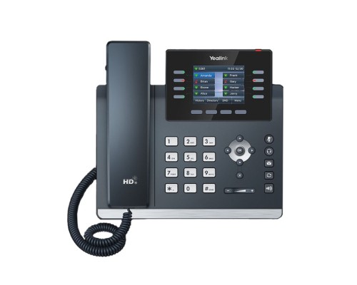 [VoIP-телефон] YEALINK SIP-T44U, 12 аккаунтов, 2 порта USB, цветной экран 2.8