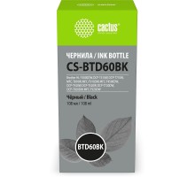 Чернила Cactus CS-BTD60BK BTD60BK черный 108ml для Brother HL-T4000DW, DCP-T510W, DCP-T710W, MFC-T81