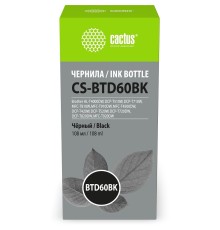 Чернила Cactus CS-BTD60BK BTD60BK черный 108ml для Brother HL-T4000DW, DCP-T510W, DCP-T710W, MFC-T81