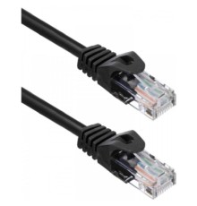Кабель ACD Патч-корд ACD-LPU5C-10M |ACD-LPU5C-10M| Cat5e UTP 24AWG 4Pair, 7/0.18мм CU Черный, 10м, (741838) 
