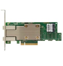HBA-адаптер Broadcom SAS 9400-8i8e SGL (05-50031-02) PCIe 3.1 x8 LP, Tri-Mode SAS/SATA/NVMe 12G HBA, 16port(2*int SFF8643+2*ext SFF8644), 3516 IOC 