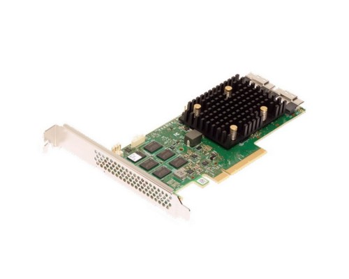[Контроллер] RAID-контроллер Broadcom 9560-16i SGL (05-50077-00 / 03-50077-00008)  PCIe 4.0 x8 LP, SAS/SATA/NVMe, RAID 0,1,5,6,10,50,60, 16port(2* int SFF8654), 8GB Cache, 3916ROC, RTL 