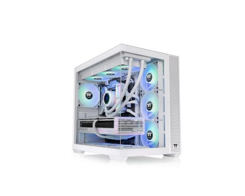 [Блок питания] Корпус Thermaltake View 380 TG ARGB белый без БП ATX 6x120mm 2x140mm 1x200mm 2xUSB3.0 audio bott PSU